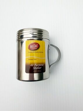 TableCraft All Purpose Shaker 10 Oz Stainless Steel Commercial Quality